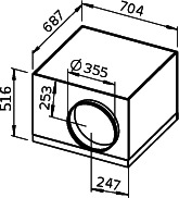 Helios SB EC 355 SILENTBOX Rohrv.schallged. EC 1-PH 50/60Hz regelb.