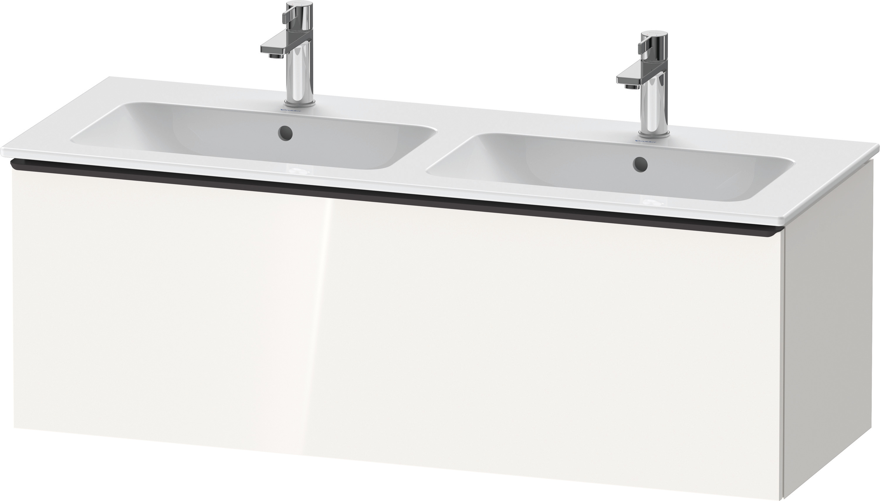 Duravit D-Neo WTU,Wdh,Ausz:1,Gr:Diamant Schw. 1280x462x440mm,Weiß Hochglanz,Dekor
