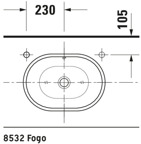 Duravit Aufsatzbecken 2nd floor Foster 495 mm mit ÜL ohne HLB, weiß WonderGliss