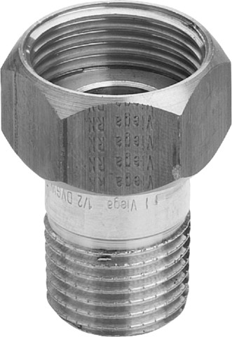 Viega Verschraubung 3335 flachdichtend in R3/4 x G1 Rotguss