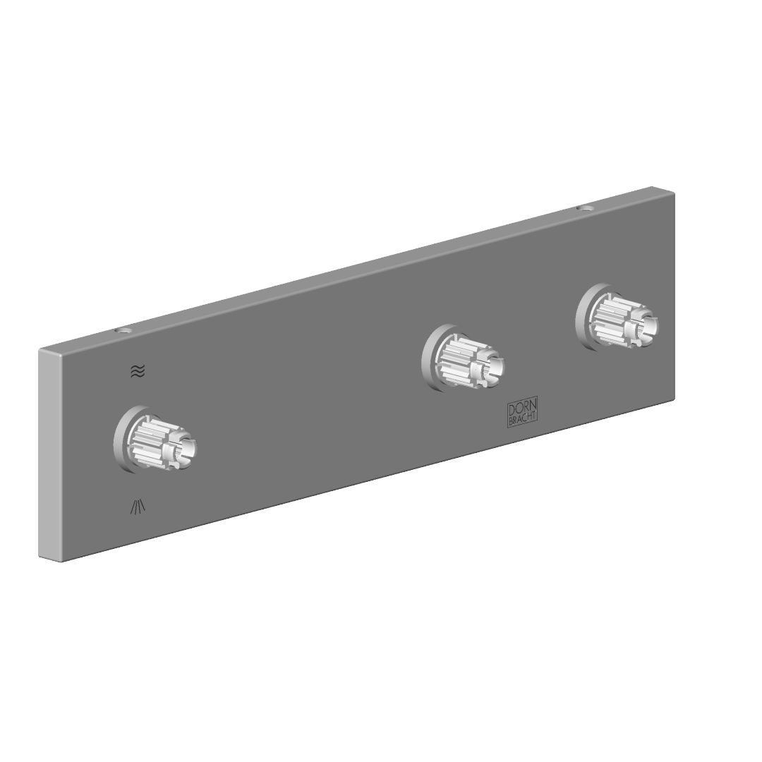 DO Rosette mit Symbolen ET 04279802500 60 x 240 x 28 mm Platin gebürstet