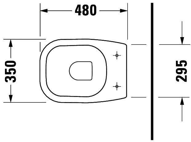 DU Stand-WC D-Code 480 mm Tiefspüler, Abgang waagrecht, weiß