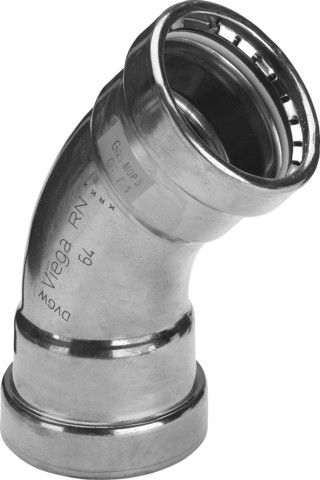 Viega Bogen 45 Grad Profipress G XL 2626XL für Gas in 64,0mm Kupfer