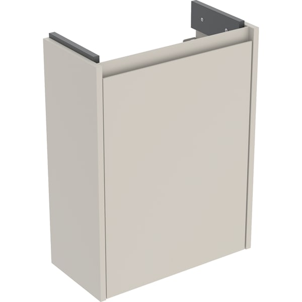Geberit Renova Compact US für HWB, mit 1 Tür 45,7x60,5x22,7cm, sandgrau/l. seidenmatt