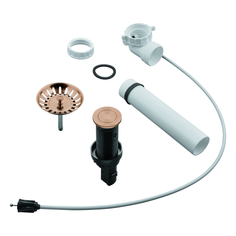 GROHE Zugstangen-Ablaufgarnitur 40986 Push-Exzenter f. Spülen warm sunset geb.