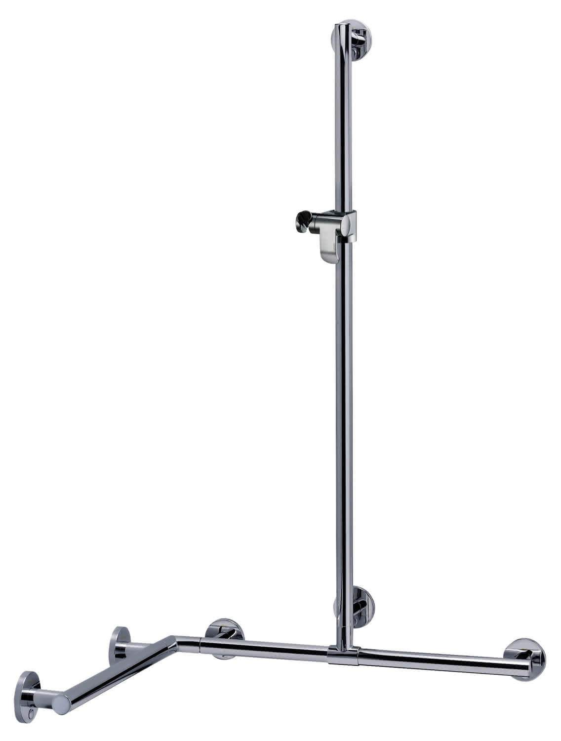 KEUCO Duschhandlauf Plan Care 34915, mit Br.Stg. r/l, sil-elox, 797/1097/1263 mm