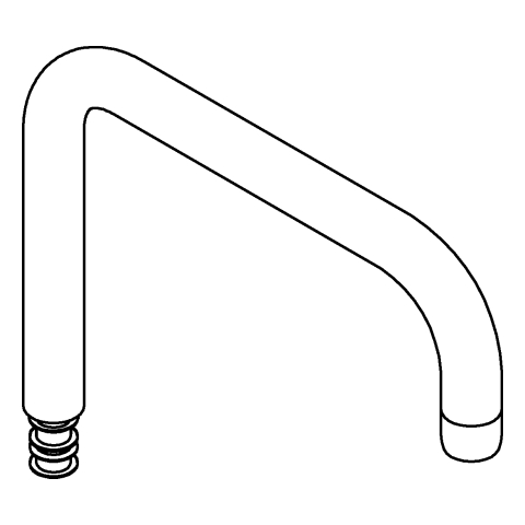 GROHE Auslauf 13096 hard graphite gebürstet