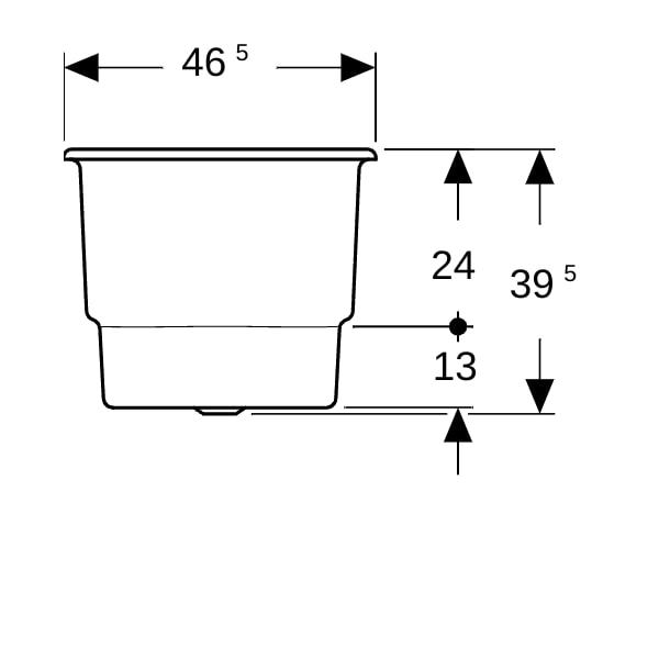 Geberit Bambini Sitzbadewanne 71,5x46,5x39,5cm, ohne Überlauf, weiß