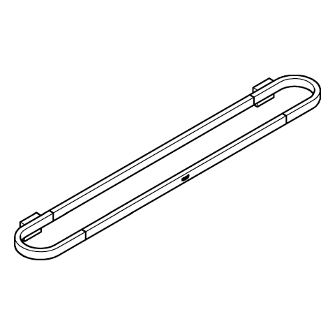 GROHE Badetuchhalter/Halter Selection 41056 600mm nickel gebürstet