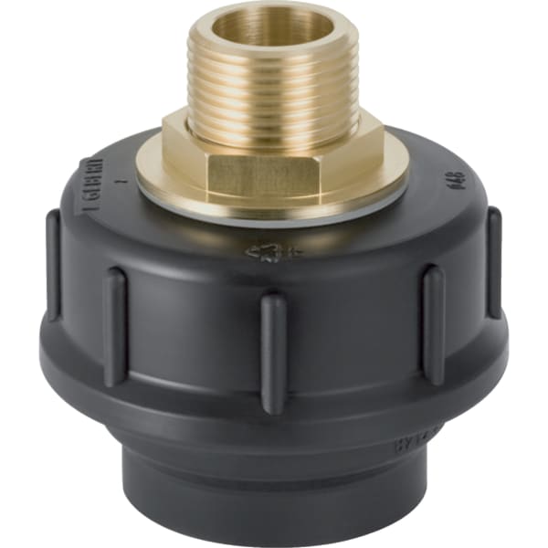 Geberit Übergangsstutzen mit AG und Verschraubung d50 G3/4"