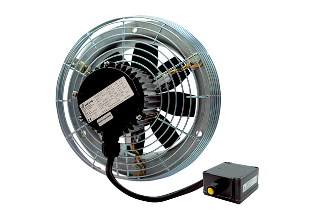 Maico Axial-Wandventilator DZS 40/6 B Ex e Stahlring, Drehstrom, Ex-Schutz, DN400