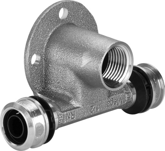 Viega T-Stück mit SC Raxofix 5324.3 in 16mm x Rp1/2 Siliziumbronze