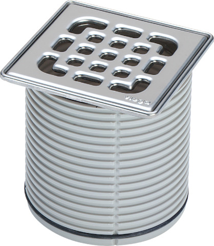 Viega Aufsatz 4934.2 in 100x100mm Kunststoff grau Viega Aufsatz 4934.2 in 100x100mm Kunststoff grau