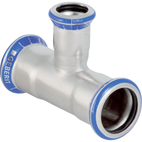 Geberit Mapress Edelstahl T-Stück reduziert (LABS-frei) d42-18-42 Geberit Mapress Edelstahl T-Stück reduziert (LABS-frei) d42-18-42