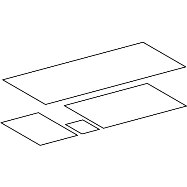 Geberit Set Antirutschmatten für Xeno2 US mit Ausschnitt re, Breite WT 90cm (4St.) Geberit Set Antirutschmatten für Xeno2 US mit Ausschnitt re, Breite WT 90cm (4St.)