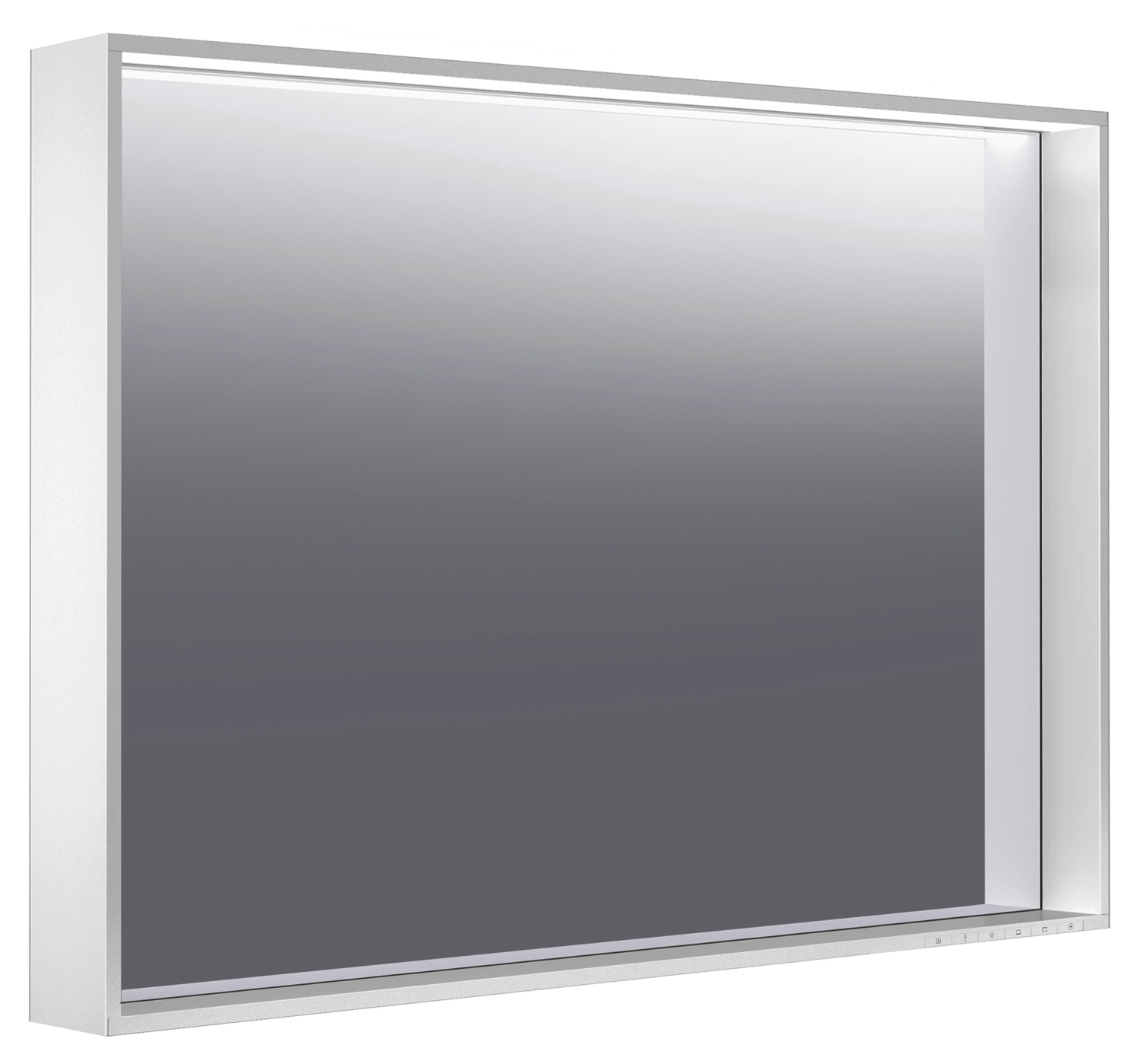KEUCO Lichtspiegel X-Line 33298, mit Spiegelheizung, inox, 1000x700x105mm