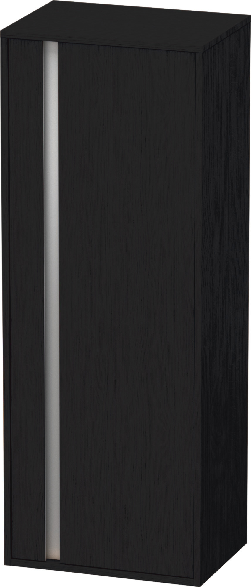 Duravit Hochschrank Ketho 360x500x1320mm 1 Tür, TA rechts, Eiche Schwarz