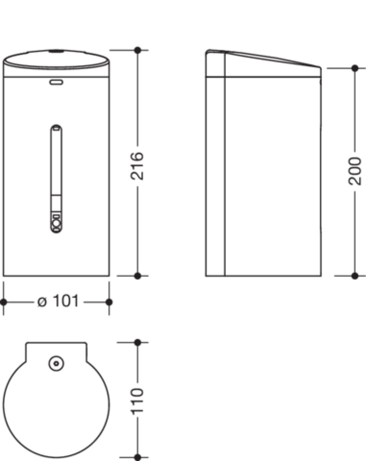 HEWI Elektronischer Desinfektionsmittel- und Seifenspender, 650 ml, Edst. matt