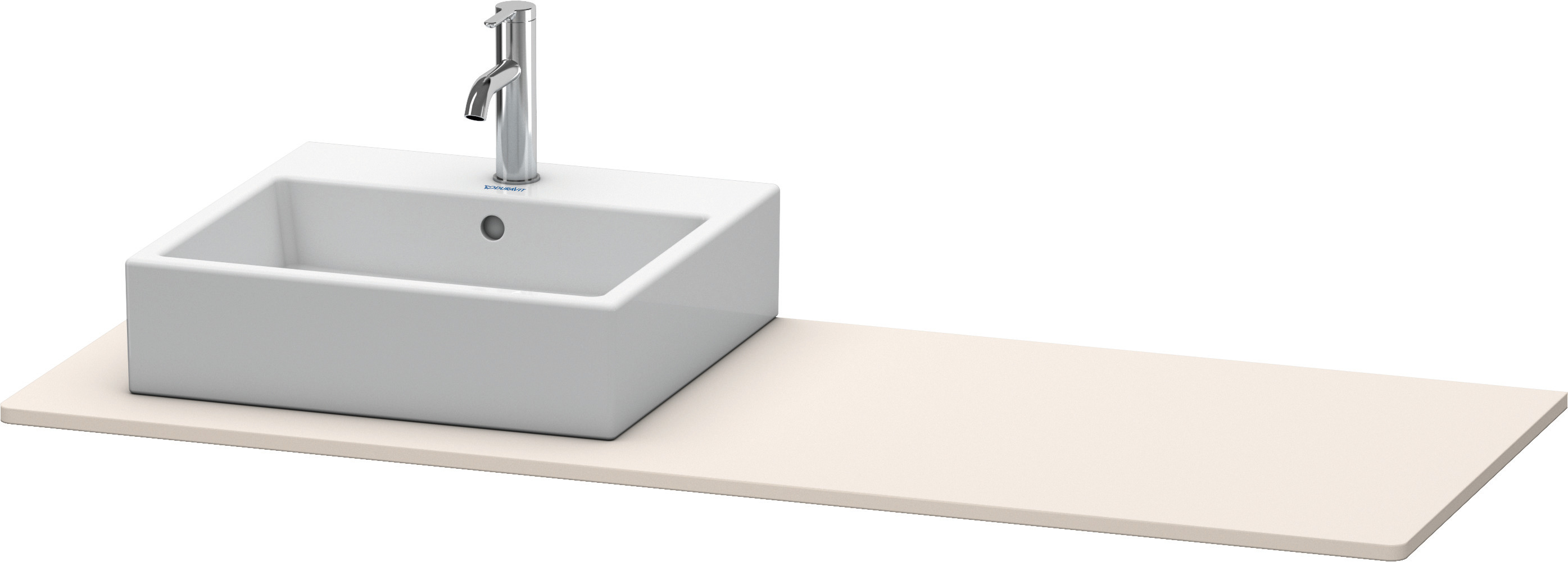 Duravit Konsole XSquare 16x1400x550mm 1 Ausschnitt, Taupe
