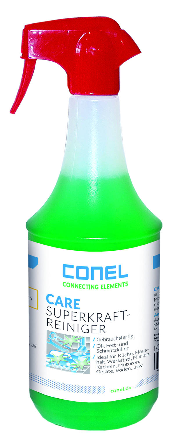 CARE Superkraftreiniger 1 Liter Handsprayflasche gebrauchsfertig CONEL CARE Superkraftreiniger 1 Liter Handsprayflasche gebrauchsfertig CONEL