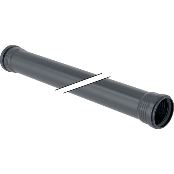 Geberit Silent-Pro Rohr mit 2 Muffen d90mm L100cm