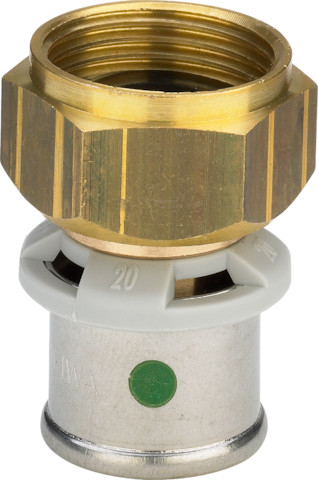 Viega Verschraubung mit SC Sanfix P 2163 in 25mm x G1 Rotguss