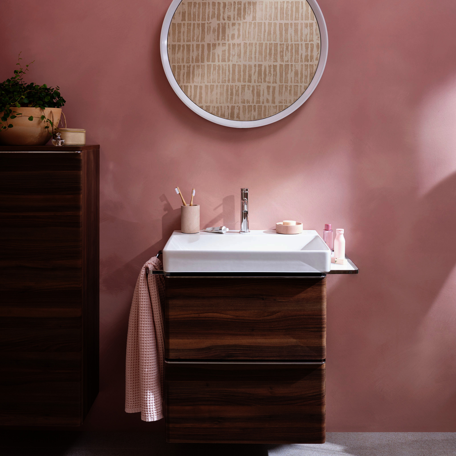 Hansgrohe WTM 110 Tecturis S CoolStart  EcoSmartu.  m. Zugstangen-Ablaufg. chrom