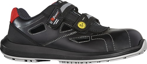 Sicherheitssandale BAT Gr.41 schwarz Leder S1P ESD SRC EN20345 U.POWER Sicherheitssandale BAT Gr.41 schwarz Leder S1P ESD SRC EN20345 U.POWER