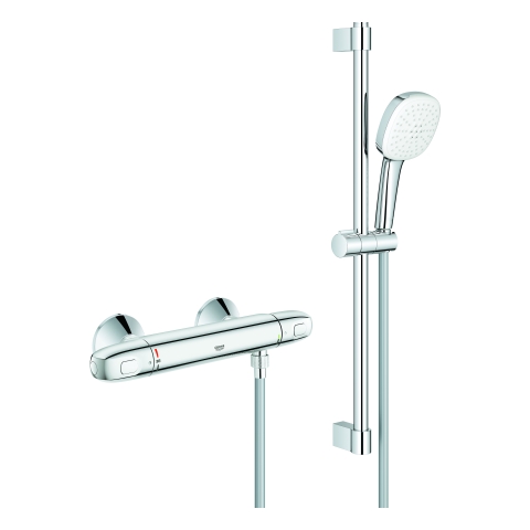 GROHE THM-Wannenbatterie Grohtherm 1000 34820_5 mit Brausegarnitur 600mm chrom GROHE THM-Wannenbatterie Grohtherm 1000 34820_5 mit Brausegarnitur 600mm chrom