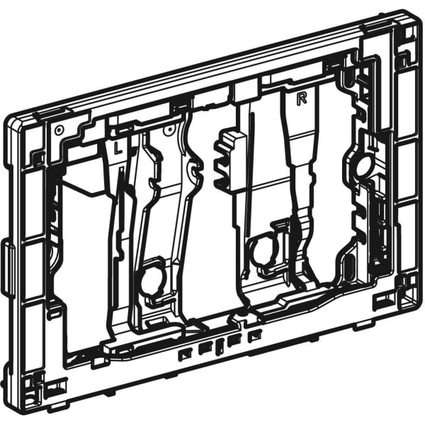 Geberit Schwenkrahmen für DuoFresh Modul mit manueller Auslösung glanzverchromt Geberit Schwenkrahmen für DuoFresh Modul mit manueller Auslösung glanzverchromt