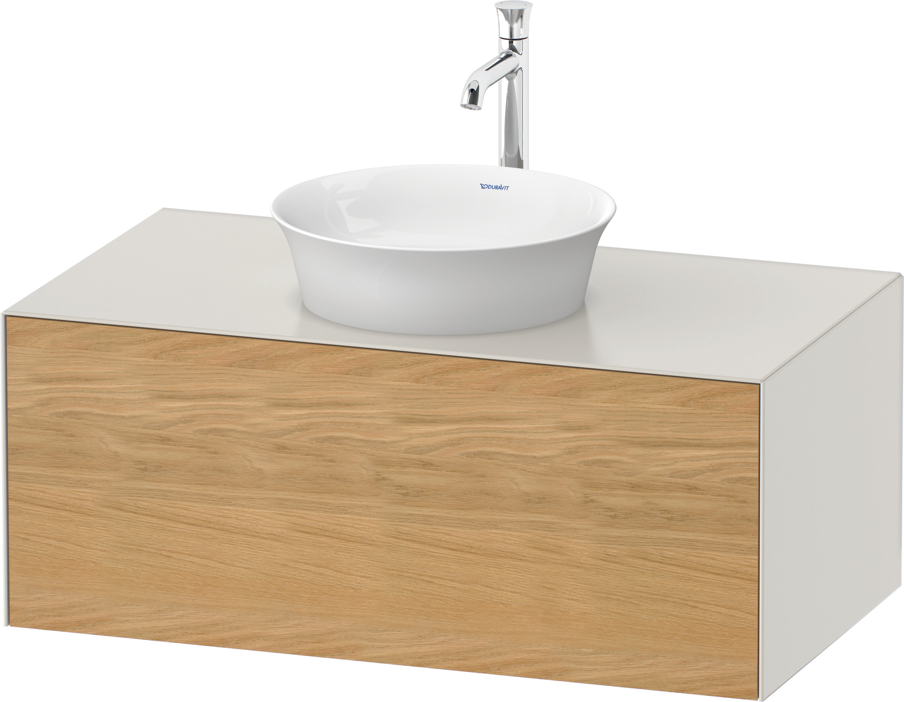 Duravit WTU White Tulip wandhängend,1 Auszug 408x1000x550mm,Eiche N.M/NordicWeiß Sdm