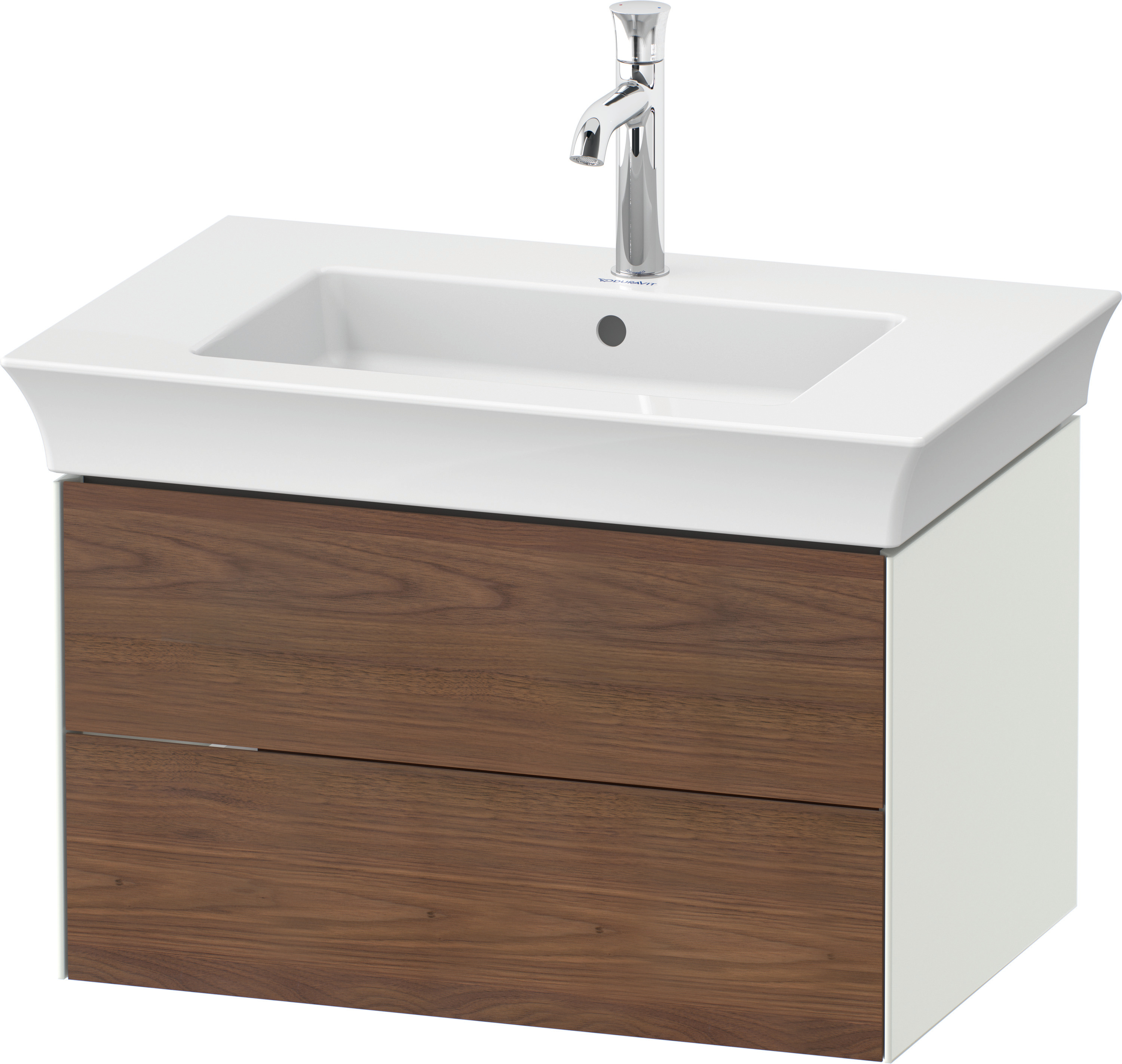 Duravit WTU White Tulip wandh., 2 SchKa 410x684x458mm,A.Nussb.M/Weiß Seidenmatt