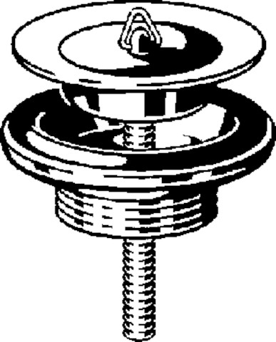 Viega Ablaufventil 7122 in G1 1/2 x 80mm Messing