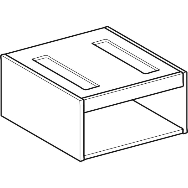 Geberit Korpus VariForm Unterschrank f. AS-WT mit zwei Schubladen, Eiche