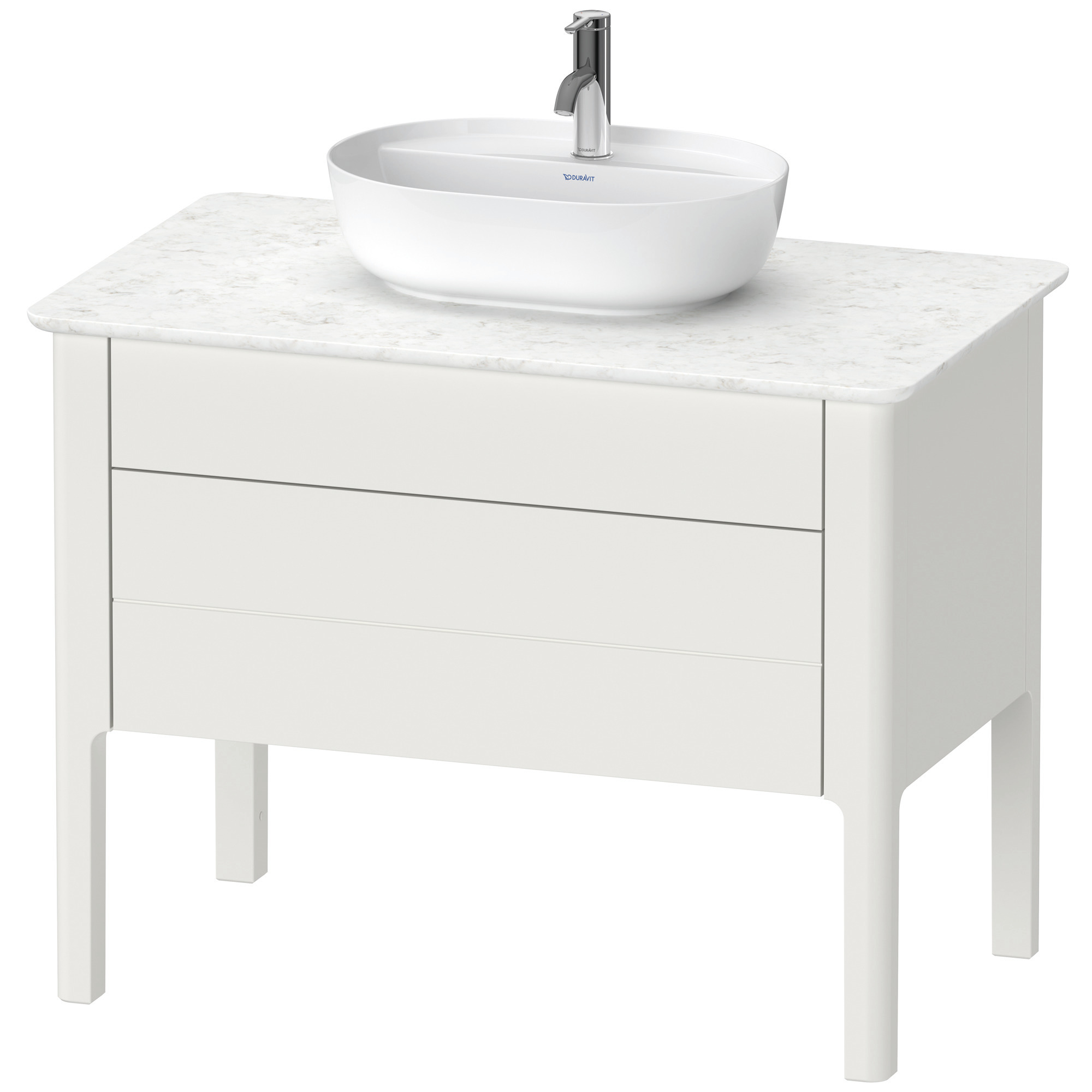 Duravit Luv WTU bodenstehend, 1 Schubkasten, 1 Auszug,743x938x570mm,Nordic Weiß SdM.