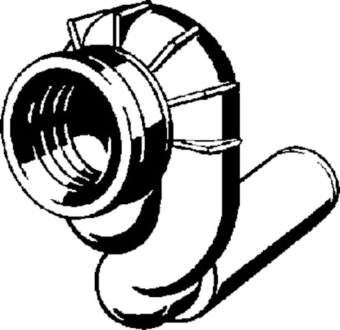 Viega Absaugeformstück 3233.9 in 50mm Kunststoff weiß