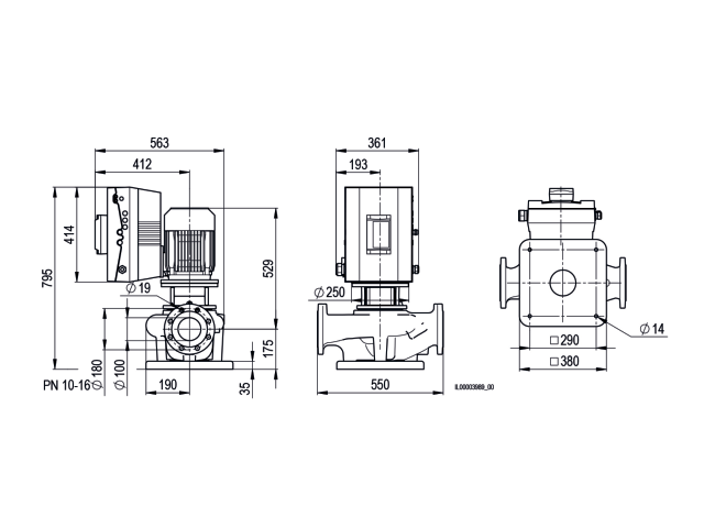 BIRAL Inline-Pumpe VivarA M 100-31 550