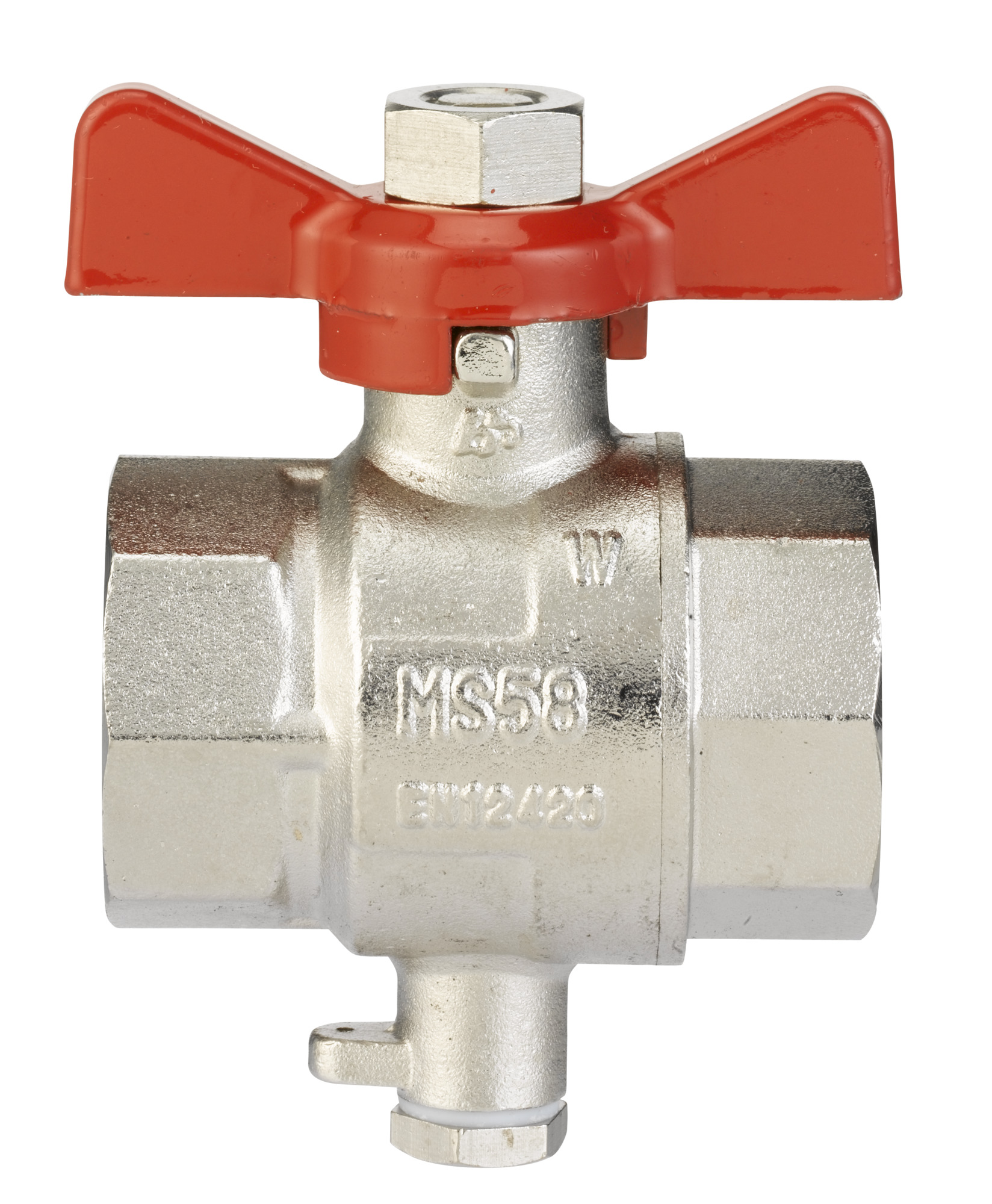 Danfoss Wärmezähler-Zubehör Kugelhahn DN25-1" m, Bohrung M10x1
