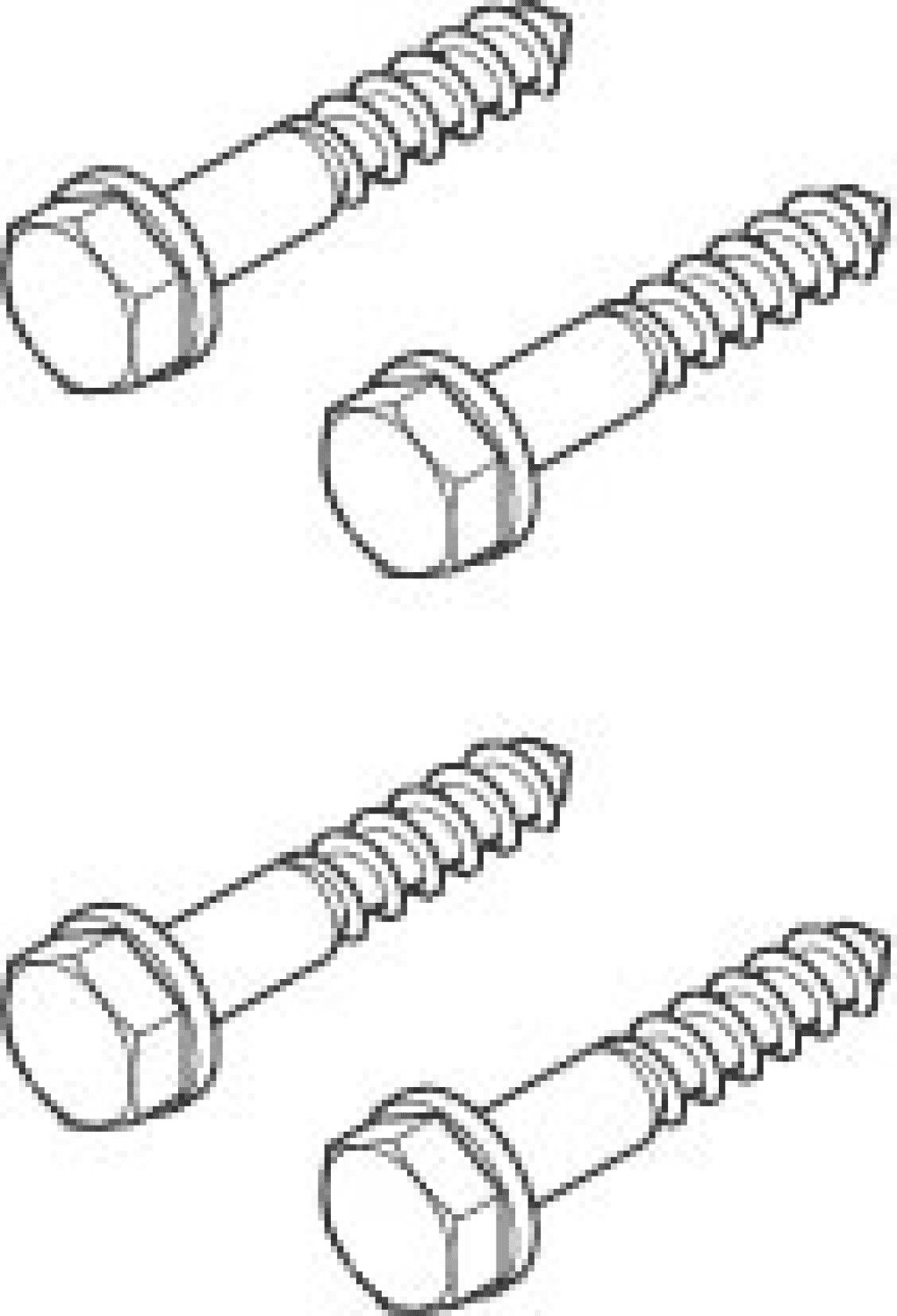 DO Befestigungssatz Holzschraube ERSATZTEILE 04303101500 6 x 35 mm
