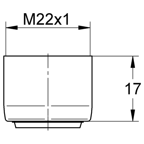 GROHE Mousseur 440437 XtraClean für Eichelberg Innengewinde M 22 x 1 chrom