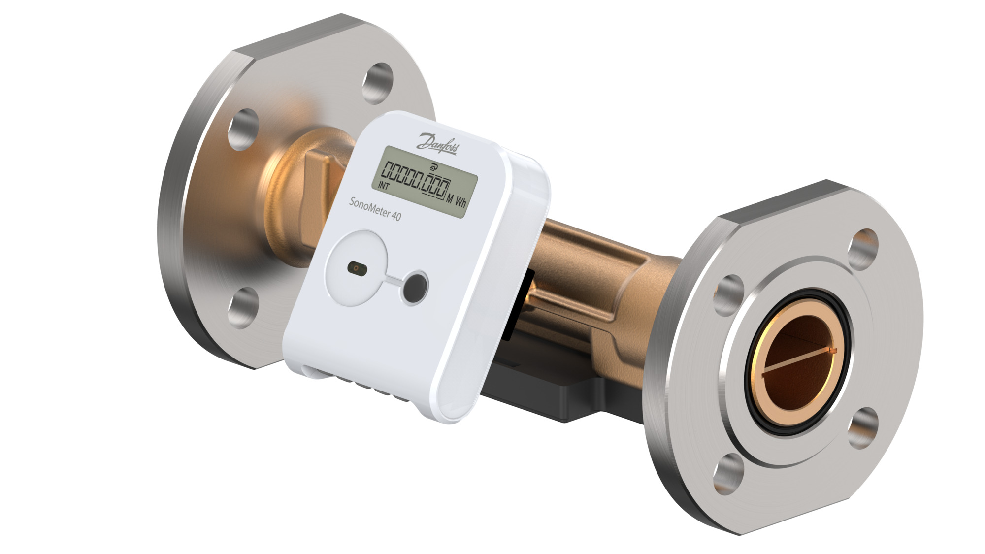 Danfoss Wärme-/Kältezähler SonoMeter 40 QP10 DN40 fl RL PN25 230V OMS IP65 kWh