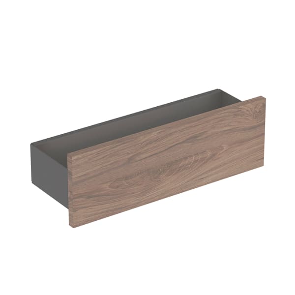 Geberit Smyle Wandablage, eckig 45x14,8x14,3cm, Nussbaum