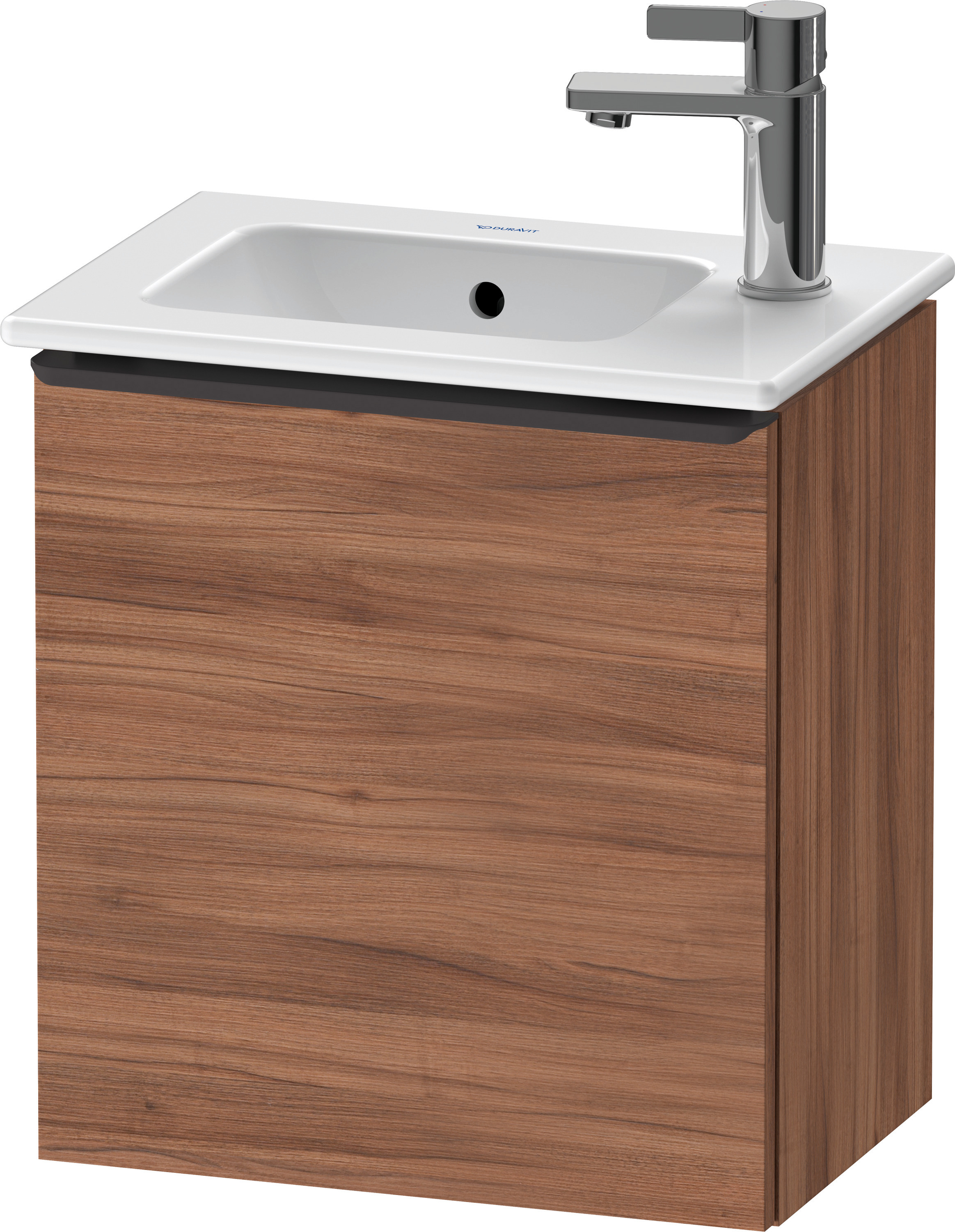 Duravit D-Neo WTU,Wdh,Tür:1,TA:LI,Gr:Dia.Schw 410x274x440mm,Nussbaum Matt,Dekor