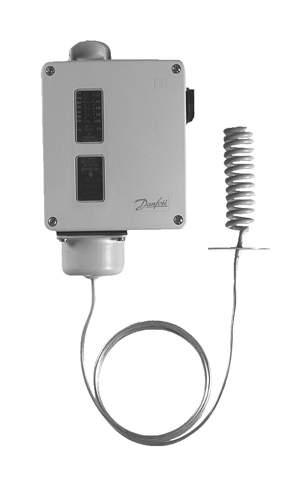 Danfoss Thermostat RT 140 15 - 45 C, 2m + Fühlerspirale