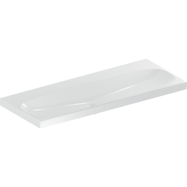 Geberit Acanto Waschtisch 120x48cm einfache Bef., o. Hl., o. Ül., weiß