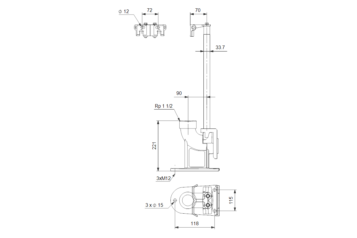 GRUNDFOS Zubehör Autokupplung kpl. ANSI 2in well/PUST SEG