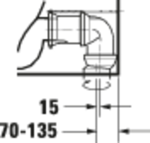 DU Stand-WC Kombi DuraStyle 700 mm, TS f.SPK, f.SW m.verd.Anschl., weiß