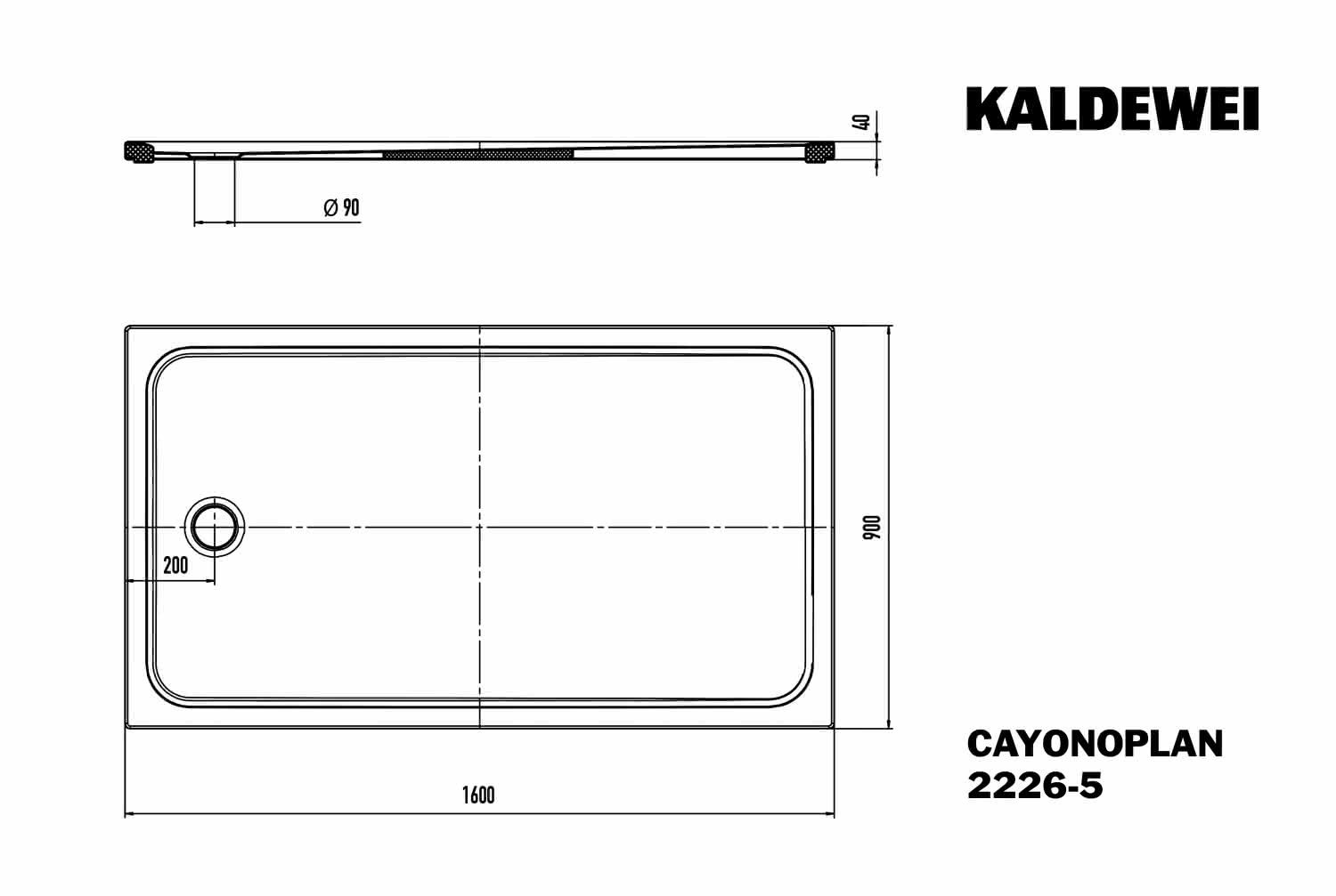 KA DW CAYONOPLAN Mod.2226-5,900x1600mm, alpwe,IG,Wt extrafl.
