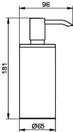 KEUCO Lotionspender Standmodell Plan 14952, Pumpe/Kunststoffeinsatz, verchromt