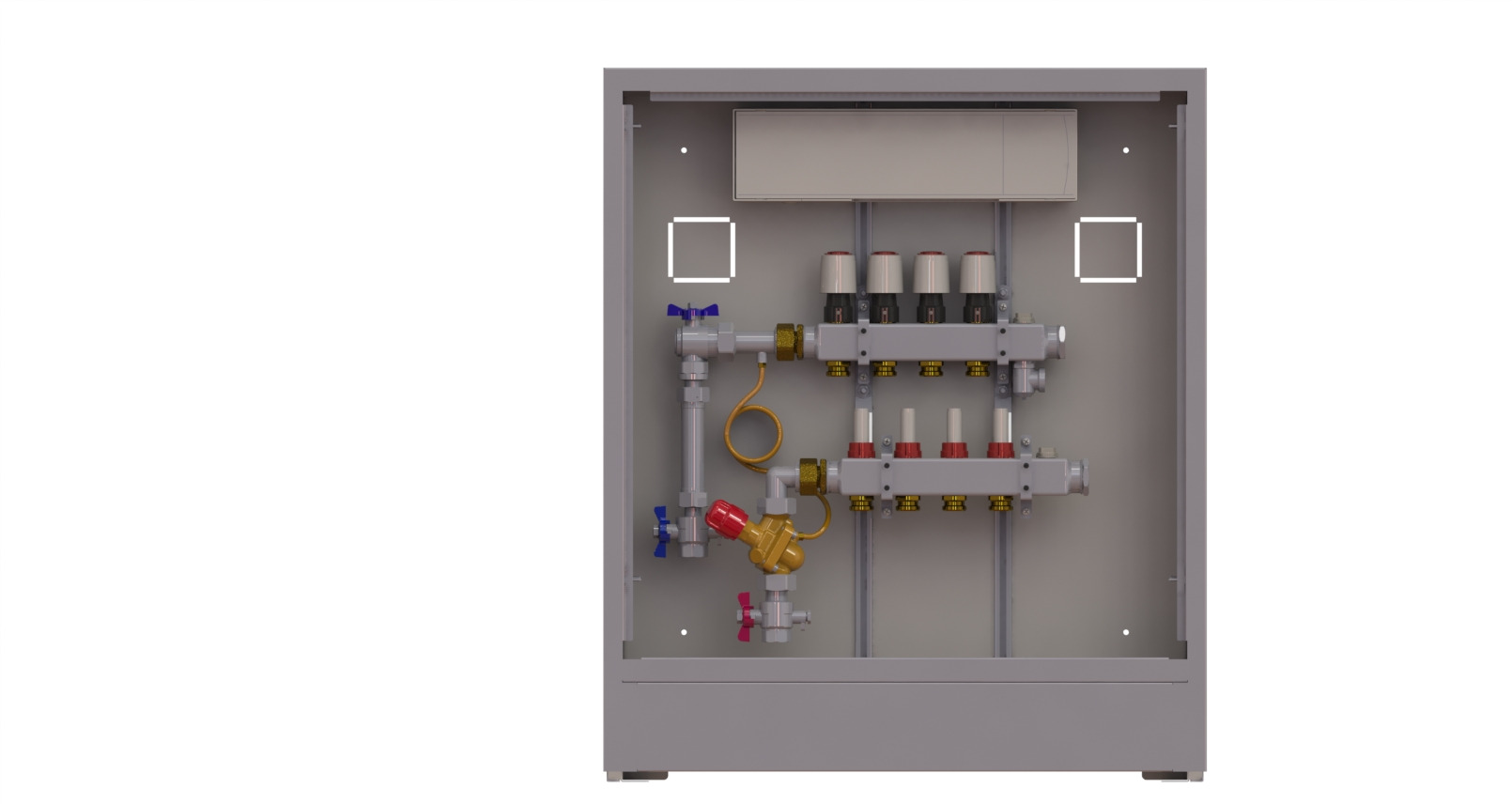 Danfoss Station UnoFloor Comfort 2L 2 HK, links mit AB-PM-Set, 230V
